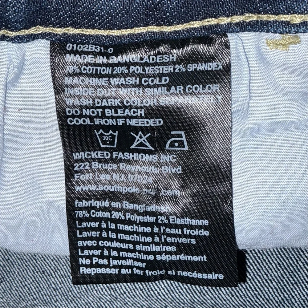 Southpole Distressed Denim Moto Stretch‎ Jeans Mens Size 44x32